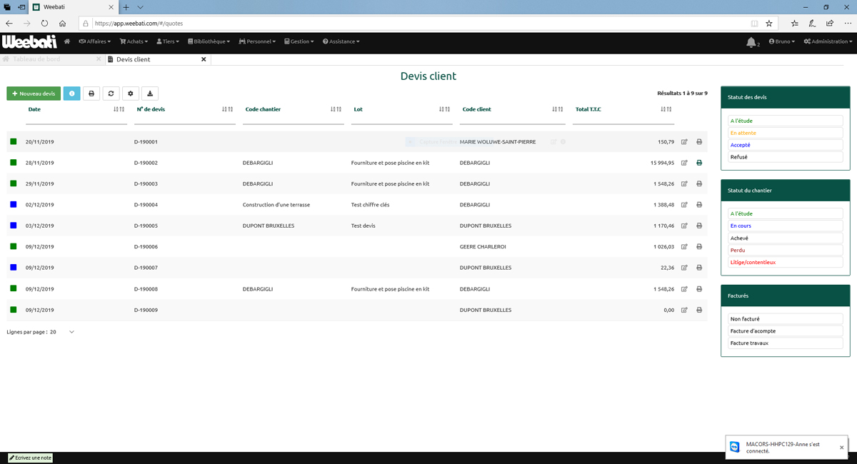 site_printscreen_weebati_devis_liste
